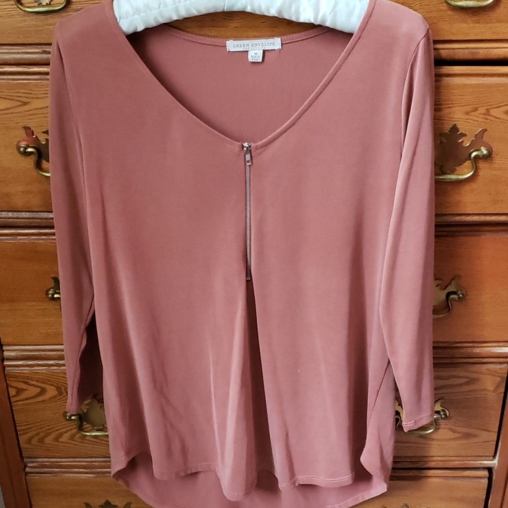 Sueded top M